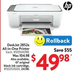 Walmart DeskJet 2852e All-in-One Printer offer