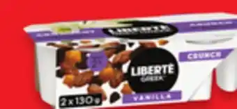 Walmart Liberté Méditerranée 500 g or 4 x 100 g or Greek 2 x130 g or 4 x 100 g . Yogurt offer