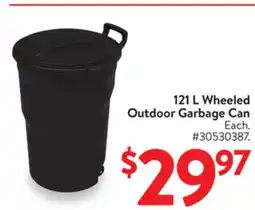 Walmart 121 L Wheeled Outdoor Garbage Can offer