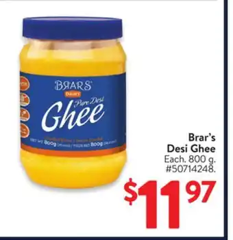 Walmart Brar's Desi Ghee offer