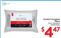 Walmart Mainstays Comfort Complete Pillow offer