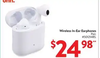 Walmart Wireless In-Ear Earphones offer