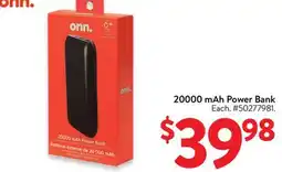 Walmart 20000 mAh Power Bank offer