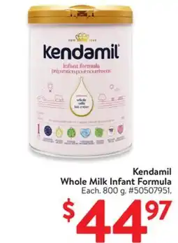 Walmart Kendamil Whole Milk Infant Formula offer