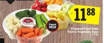 Foodland Prepared Fresh Daily Fruit or Vegetable Trays offer