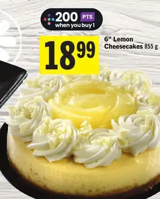 Foodland 6 Lemon Cheesecakes offer