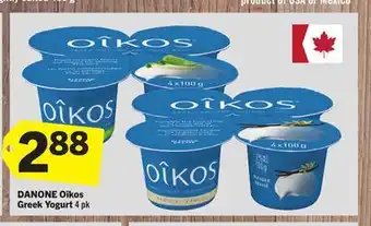 Foodland DANONE Oîkos Greek Yogurt 4 pk offer