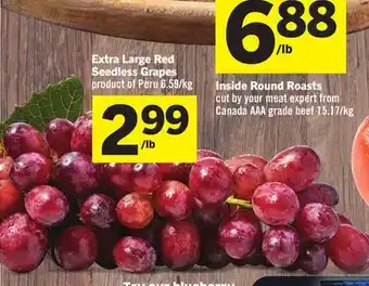 Foodland Extra Large Red Seedless Grapes product of Peru 59 kg offer