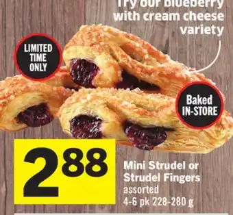 Foodland Mini Strudel or Strudel Fingers offer