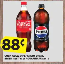 Foodland COCA-COLA or PEPSI Soft Drinks, BRISK Iced Tea or AQUAFINA Water offer