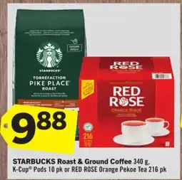 Foodland STARBUCKS Roast & Ground Coffee offer