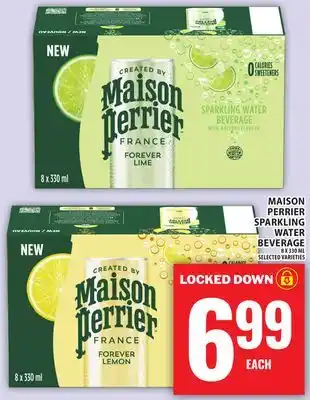 Food Basics MAISON PERRIER SPARKLING WATER BEVERAGE offer