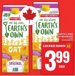 Food Basics EARTH'S OWN OAT BEVERAGE offer