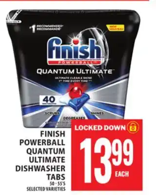 Food Basics FINISH POWERBALL QUANTUM ULTIMATE DISHWASHER TABS offer