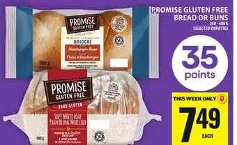 Food Basics PROMISE GLUTEN FREE BREAD OR BUNS offer