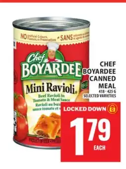 Food Basics CHEF BOYARDEE CANNED MEAL offer