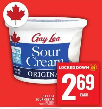 Food Basics GAY LEA SOUR CREAM offer