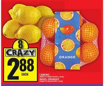 Food Basics LEMONS, NAVEL ORANGES offer