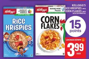 Food Basics KELLOGG'S RICE KRISPIES CORN FLAKES offer