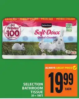 Food Basics SELECTION BATHROOM TISSUE offer