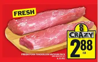 Food Basics FRESH PORK TENDERLOIN VACUUM PACK offer