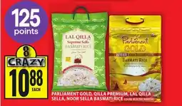 Food Basics PARLIAMENT GOLD, QILLA PREMIUM, LAL QILLA SELLA, NOOR SELLA BASMATI RICE offer