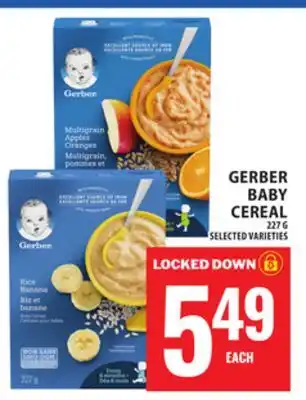 Food Basics GERBER BABY CEREAL offer