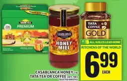 Food Basics CASABLANCA HONEY OR TATA TEA OR COFFEE offer