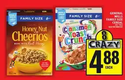 Food Basics GENERAL MILLS FAMILY SIZE CEREAL offer