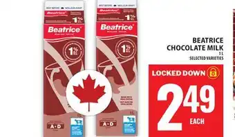 Food Basics BEATRICE CHOCOLATE MILK offer