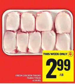 Food Basics FRESH CHICKEN THIGHS FAMILY PACK offer