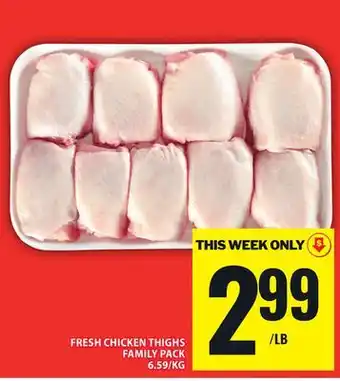 Food Basics FRESH CHICKEN THIGHS FAMILY PACK offer