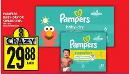 Food Basics PAMPERS BABY-DRY OR SWADDLERS offer