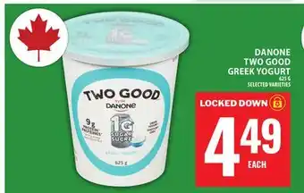 Food Basics DANONE TWO GOOD GREEK YOGURT offer