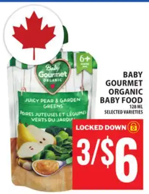 Food Basics BABY GOURMET ORGANIC BABY FOOD offer