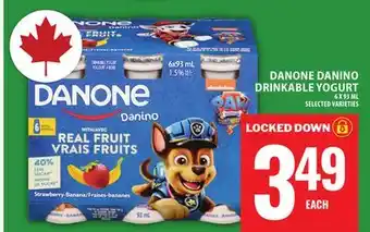 Food Basics DANONE DANINO DRINKABLE YOGURT offer