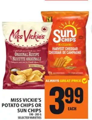 Food Basics MISS VICKIE'S POTATO CHIPS OR SUN CHIPS offer