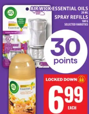 Food Basics AIR WICK ESSENTIAL OILS OR SPRAY REFILLS offer