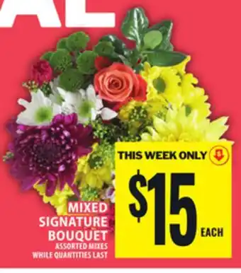 Food Basics MIXED SIGNATURE BOUQUET offer