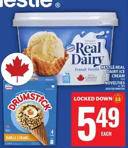 Food Basics NESTLÉ REAL DAIRY ICE CREAM 1.5 L NOVELTIES 4 - 10'S offer