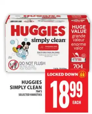 Food Basics HUGGIES SIMPLY CLEAN offer