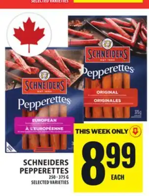 Food Basics SCHNEIDERS PEPPERETTES offer