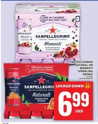 Food Basics SAN PELLEGRINO NATURALI OR MOMENTI SPARKLING DRINKS offer