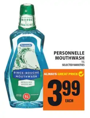 Food Basics PERSONNELLE MOUTHWASH offer