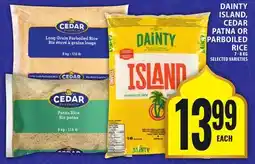 Food Basics DAINTY ISLAND, CEDAR PATNA OR PARBOILED RICE offer