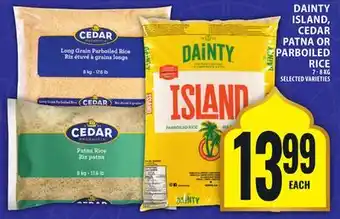 Food Basics DAINTY ISLAND, CEDAR PATNA OR PARBOILED RICE offer