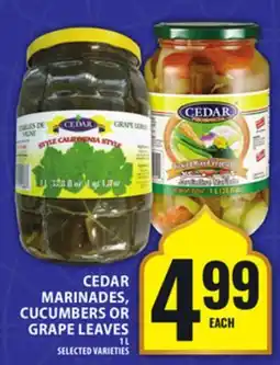 Food Basics CEDAR MARINADES, CUCUMBERS OR GRAPE LEAVES offer