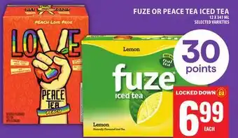 Food Basics FUZE OR PEACE TEA ICED TEA offer