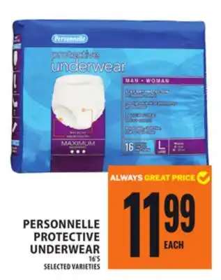 Food Basics PERSONNELLE PROTECTIVE UNDERWEAR offer