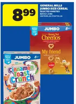 Real Canadian Superstore GENERAL MILLS JUMBO SIZE CEREAL, 825 G-1.3 KG offer